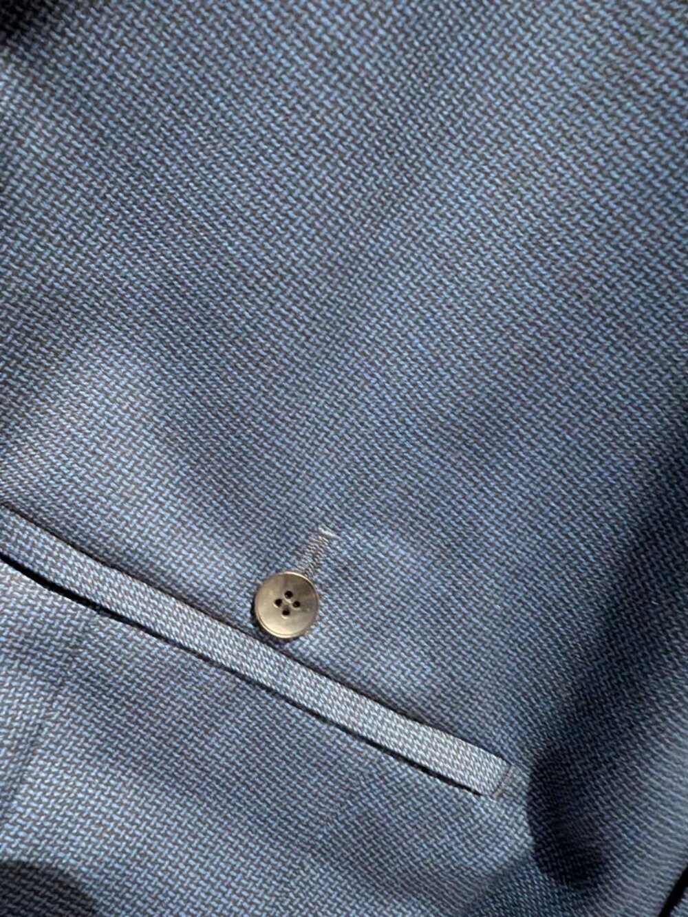 Hugo Boss micro-pattern slim fit suit pants - navy - 44R - Picture 4 of 6